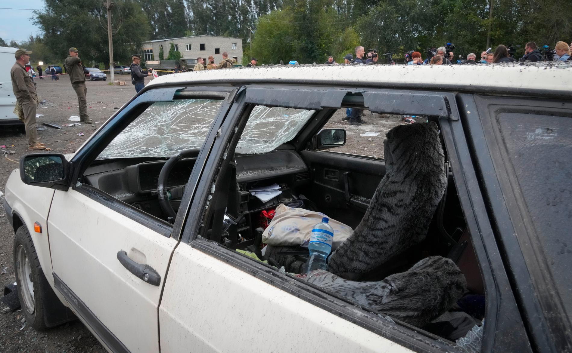 30 människor uppges ha skadats i en rysk attack mot civila i Zaporizjzja, enligt Ukraina.