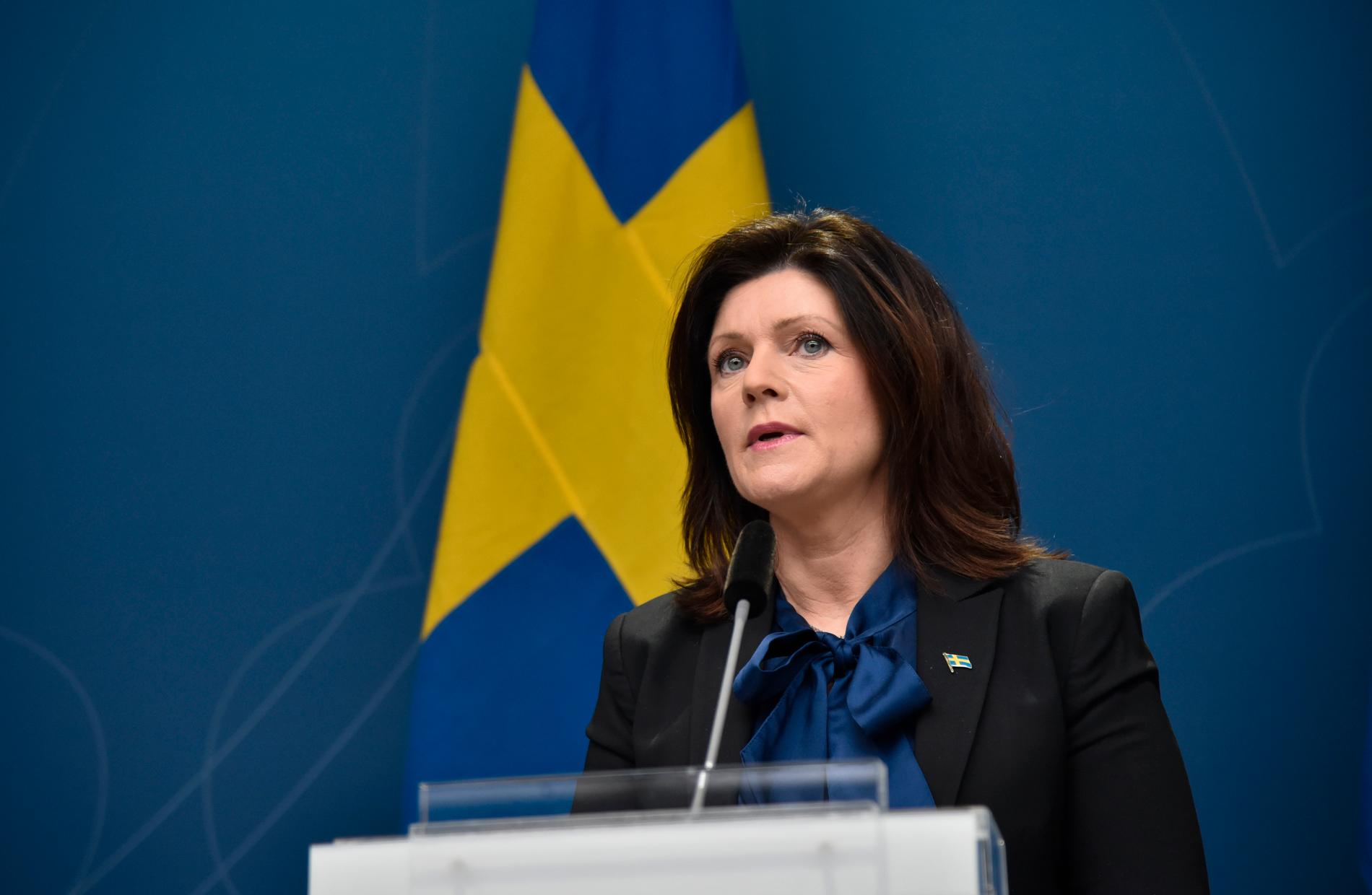 Arbetsmarknadsminister Eva Nordmark.
