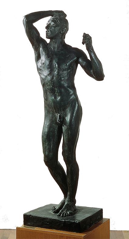 Auguste Rodin, ”Den uppvaknande människan, eller "Bronsåldern”.