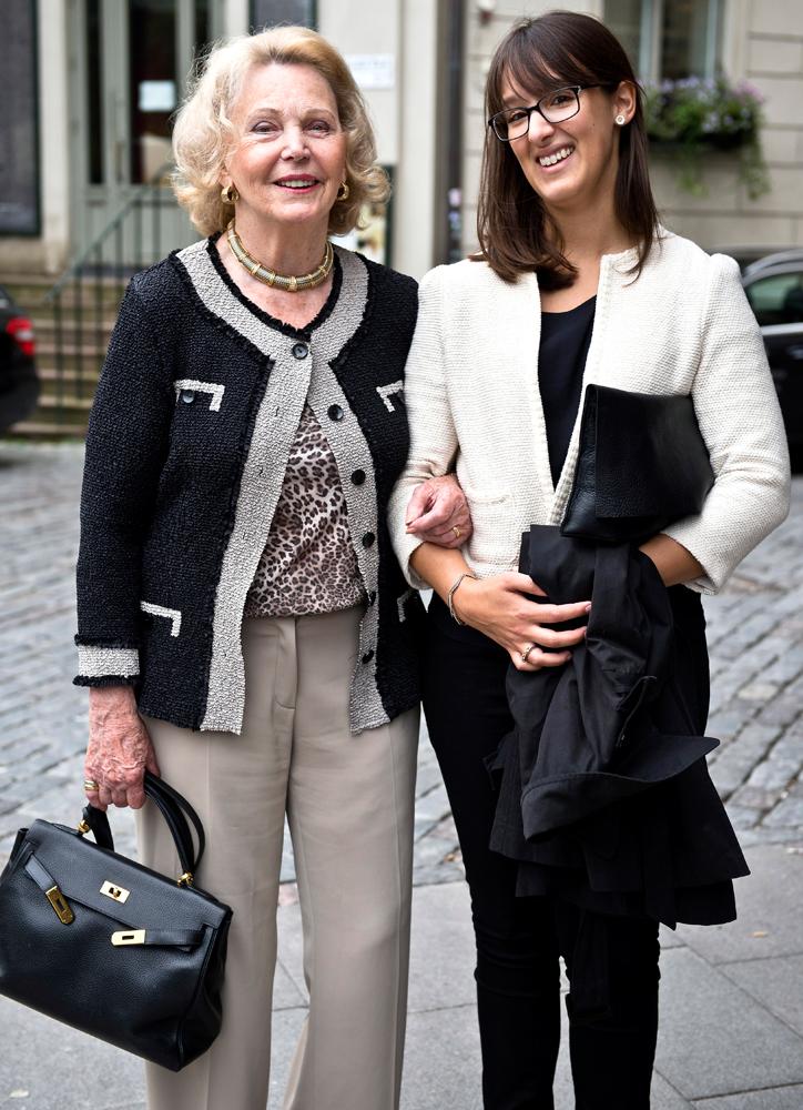 Marianne Bernadotte och barnbarnet Christina Lagergren.