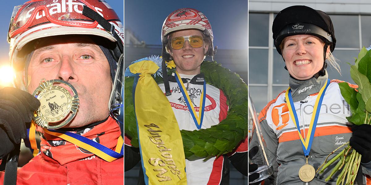 Peter Untersteiner, Mats E Djuse och Jenni H Åsberg har alla vunnit SM-guld på Åby