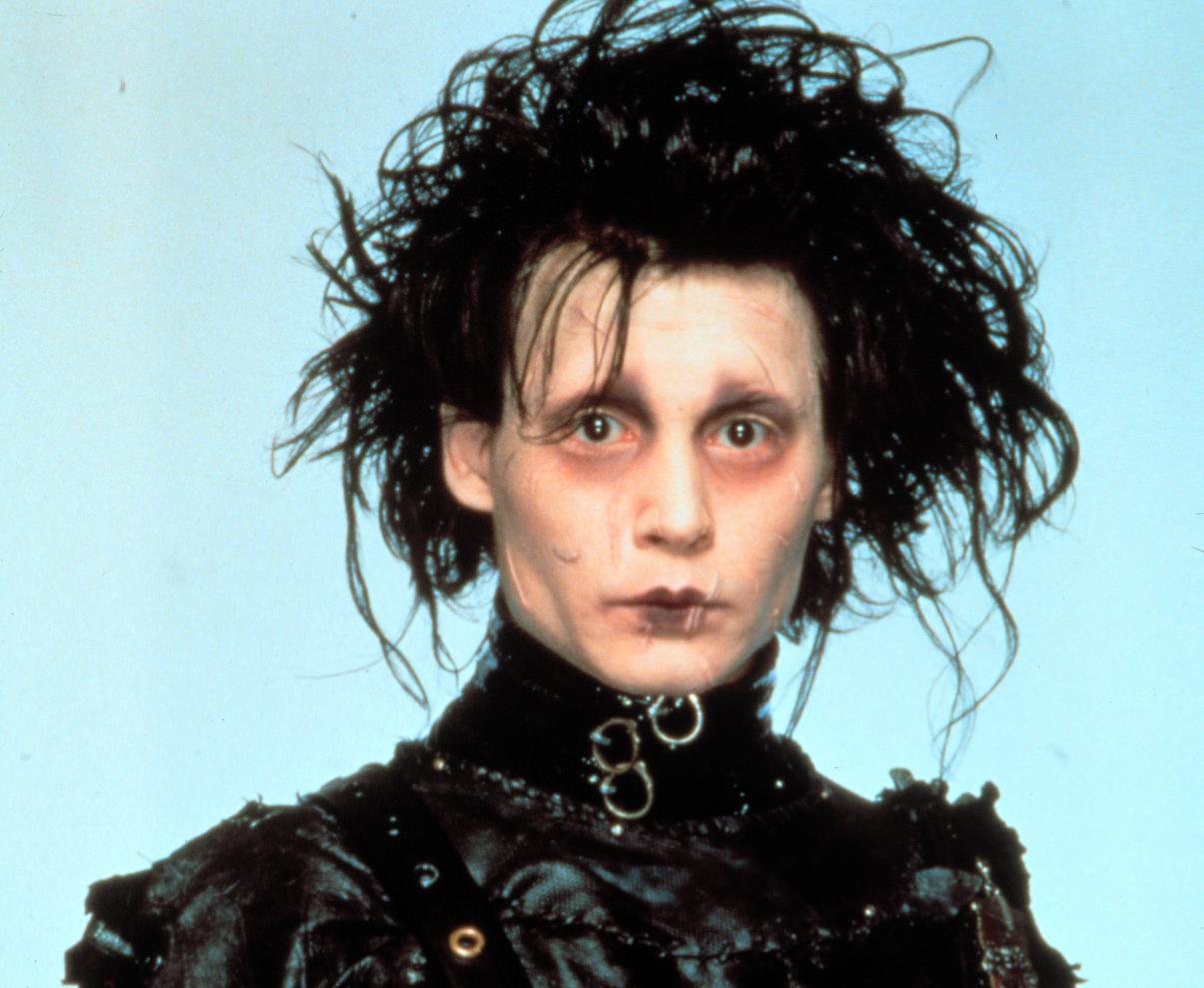 Johnny Depp som Edward Scissorhands.