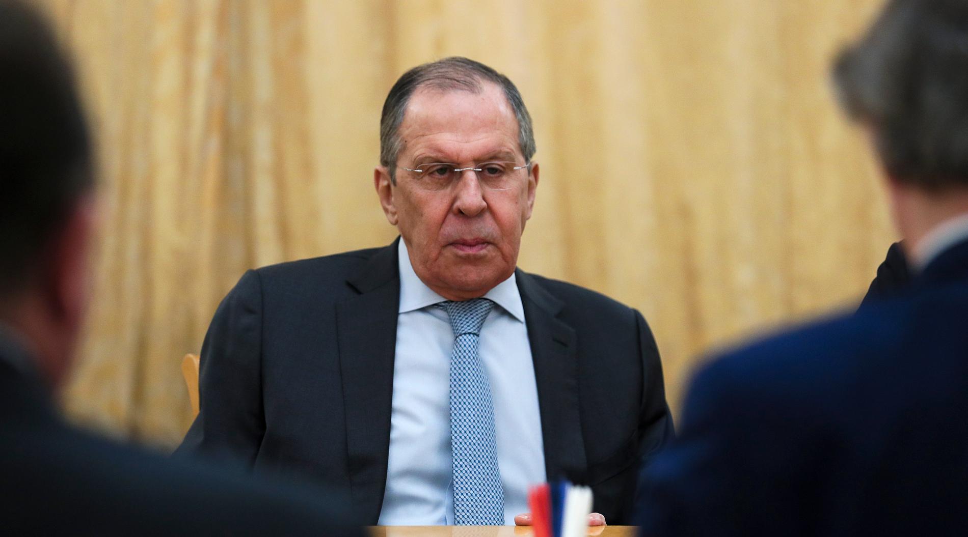 Mötet mellan Rysslands utrikesminister Sergej Lavrov (bilden) och USA:s utrikesminister Anthony Blinken ställdes på tisdagskvällen in.