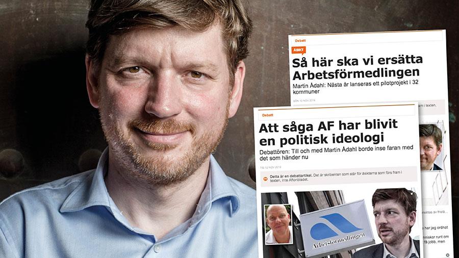 Bara en procent av svenska folket har förtroende för Arbetsförmedlingen. Det är en väldigt tydlig signal till oss politiker, skriver Martin Ådahl.