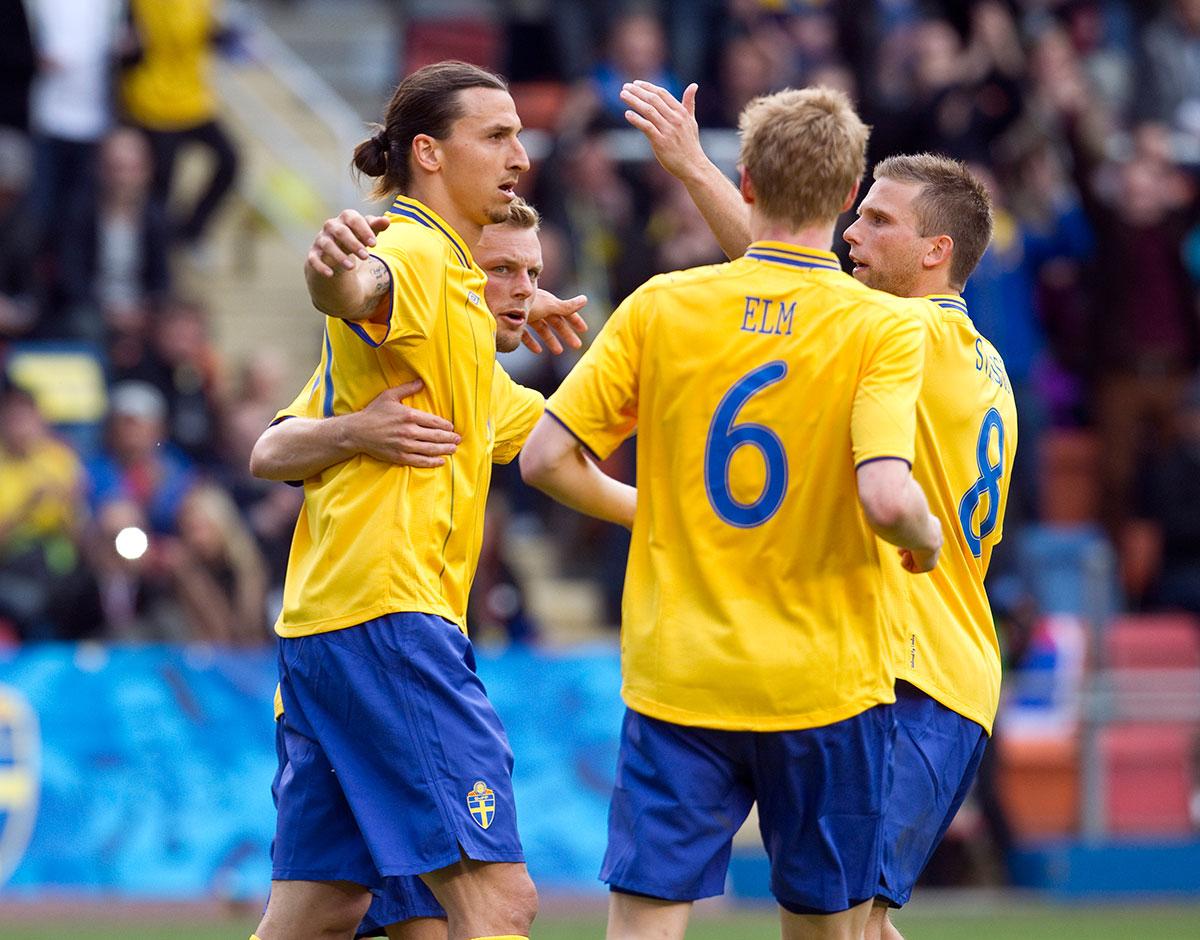 5 juni 2012 Träningsmatch mot Serbien och Zlatan sätter segermålet i 52:a minuten. Mål 31 i landslagsprotokollet.