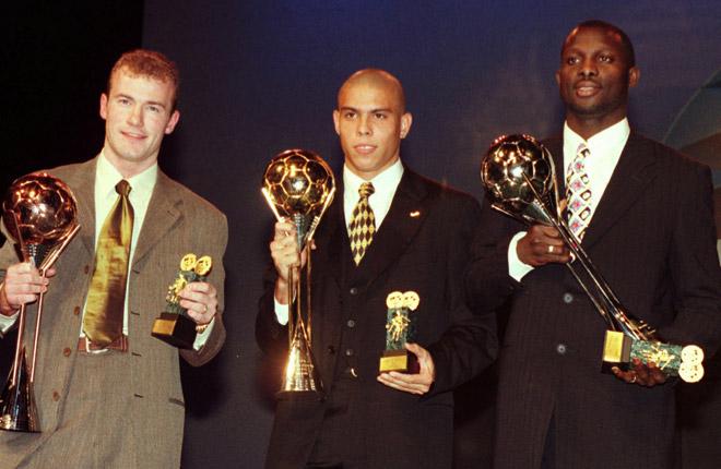 Tyvärr Alan Shearer och George Weah. Ni var bra, men 1996 var unge Ronaldo bäst i världen enligt Fifa.