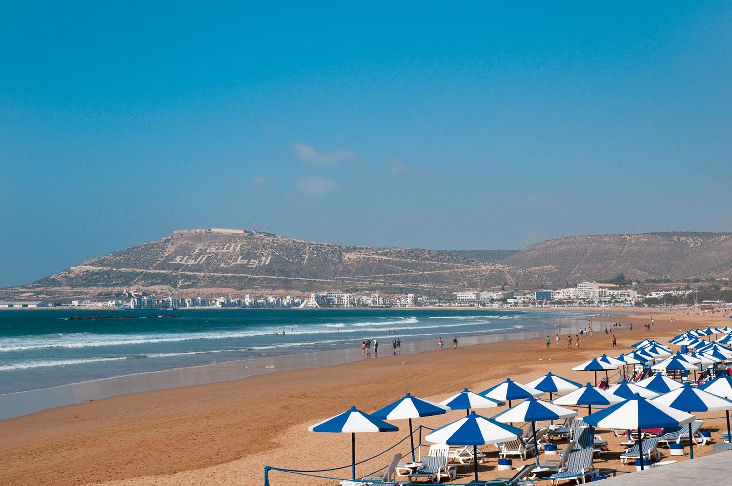 Stranden i Agadir.