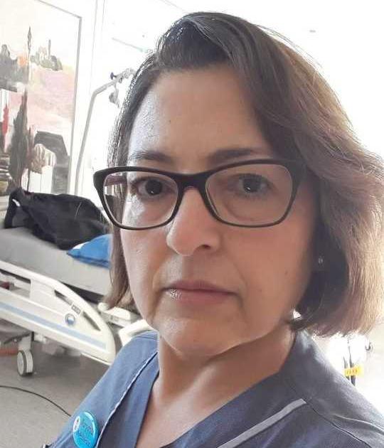 Margarita Villalobos, sjuksköterska och skyddsombud för Vårdförbundet.
