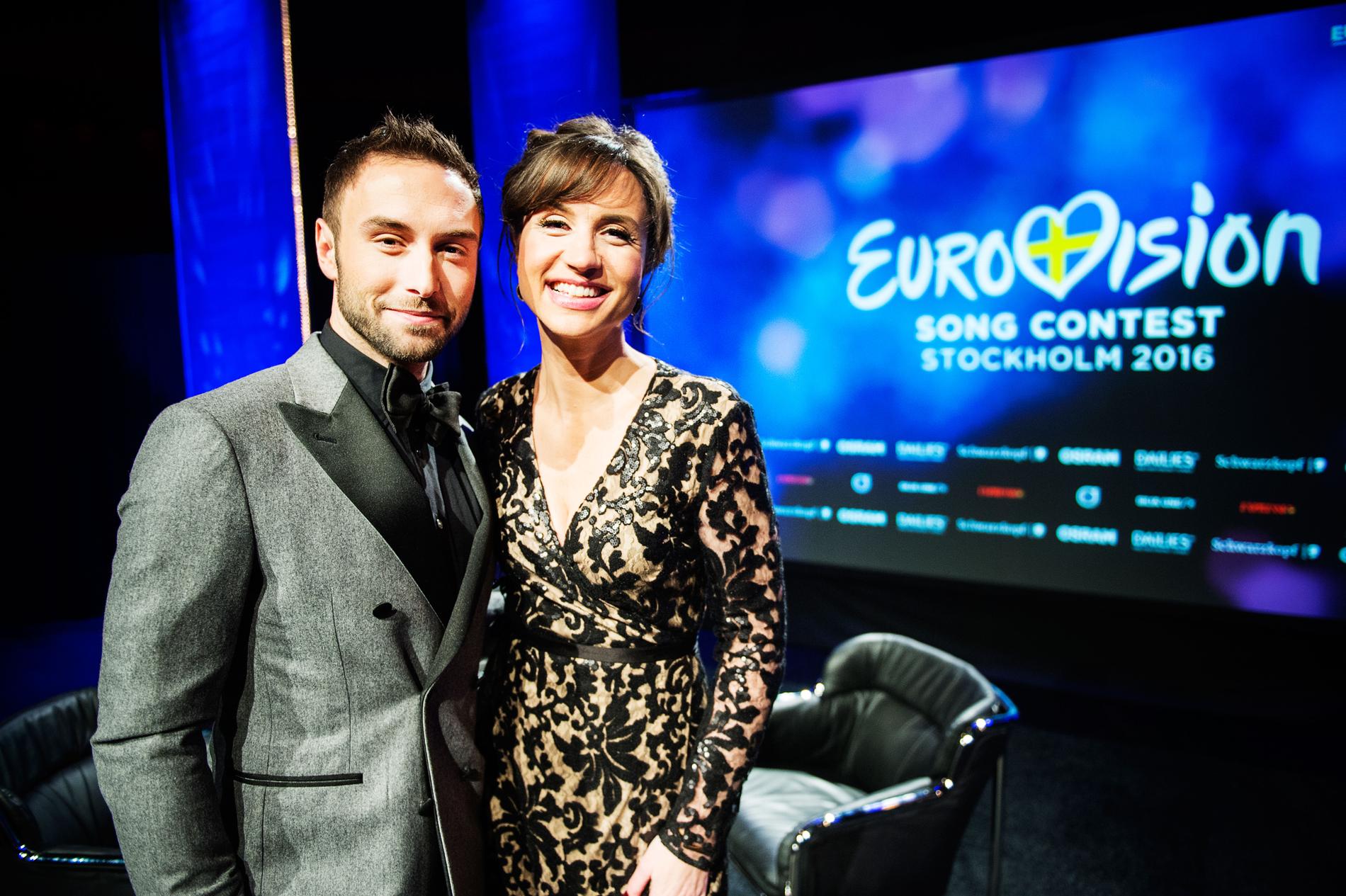 Måns Zelmerlöw och Petra Mede är programledare för Eurovision Song Contest 2016 i Stockholm.