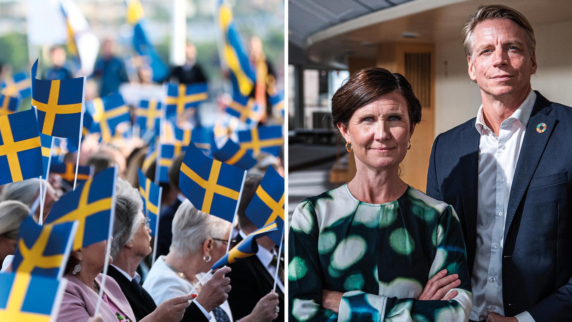 I morgon firar vi ett Sverige som byggts av gemenskap, av jämlikhet, av solidaritet och av omsorg om varandra, skriver Märta Stenevi och Per Bolund.