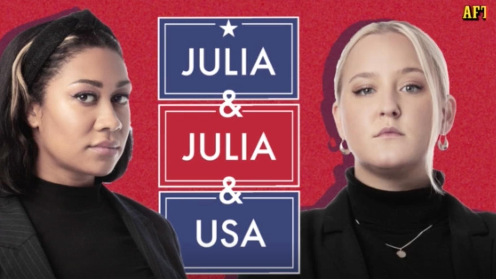”Julia & Julia & USA” har premiär på på Aftonbladet onsdag 14 oktober.