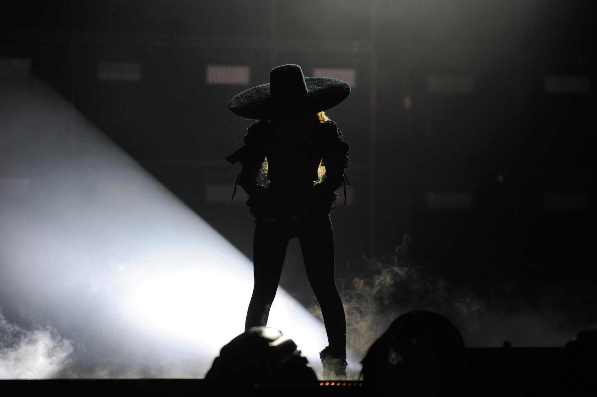 Beyoncé under turnépremiären.