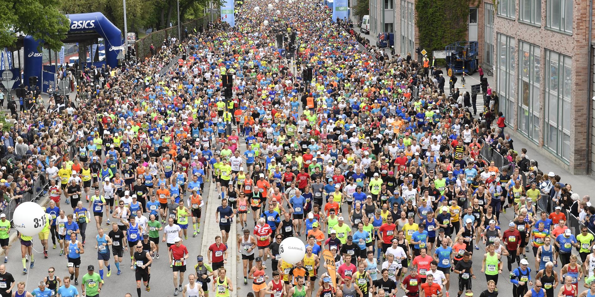 Stockholm maraton förra året.