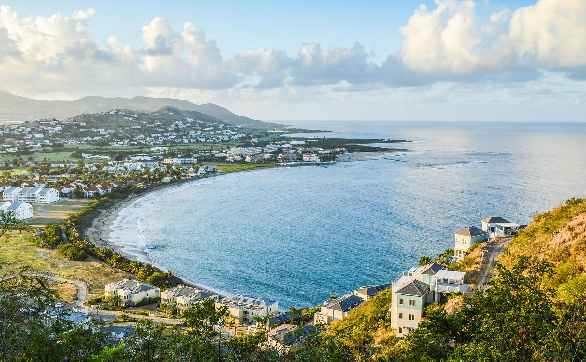 Ön St Kitts i Karibien.