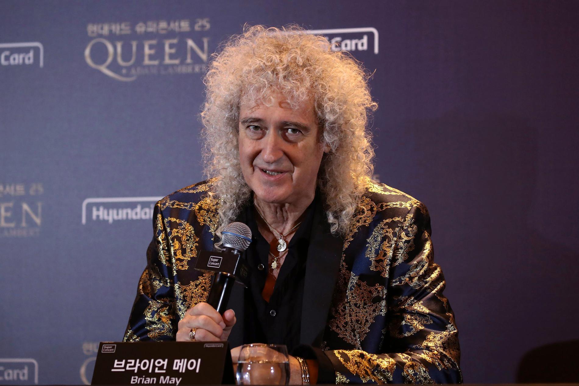 Brian May i Queen skriver att hans hjärta är lika öppet som alltid för alla variationer av sexualitet och hudfärg. Arkivbild.