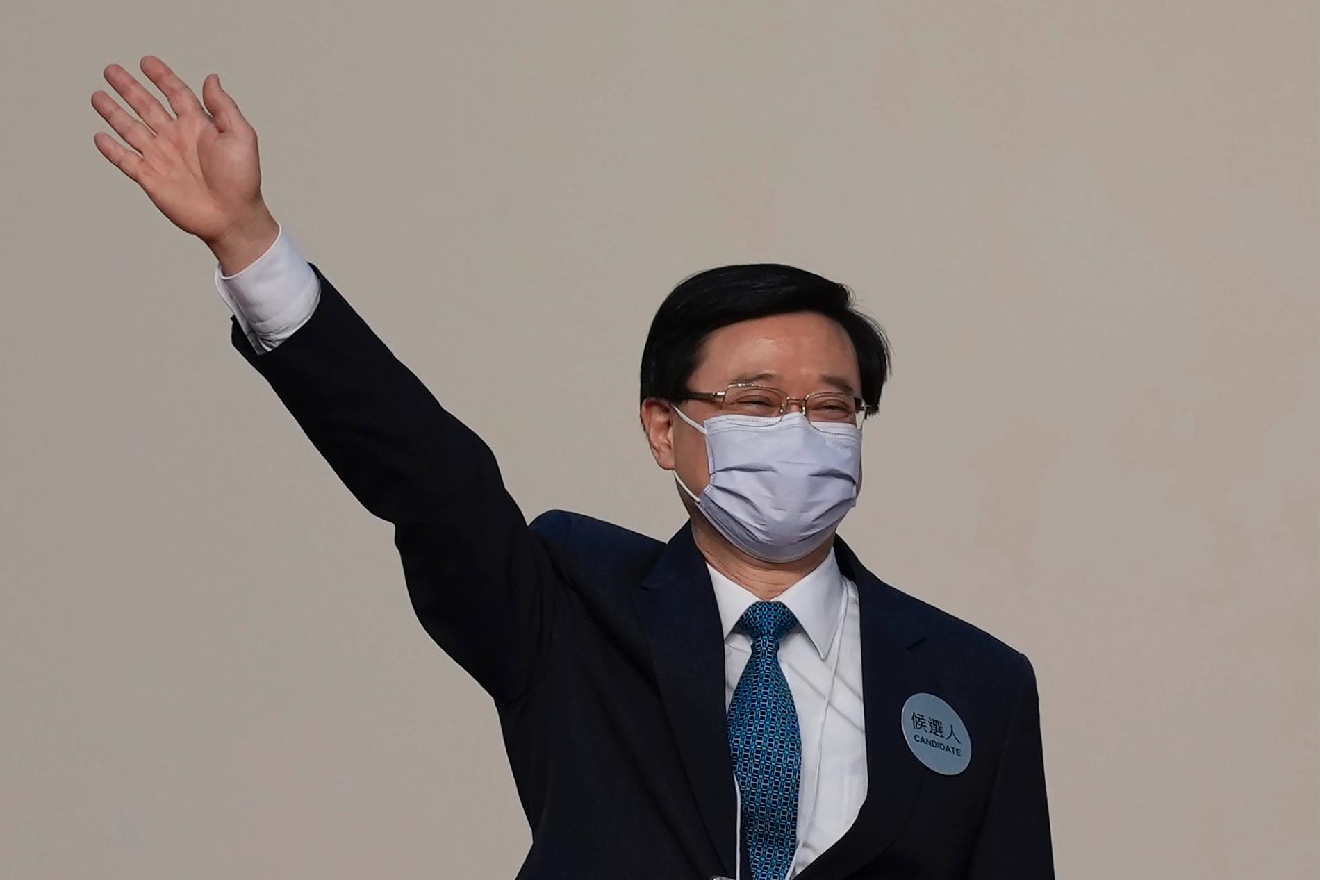 John Lee vann valet till Hongkongs nye ledare.