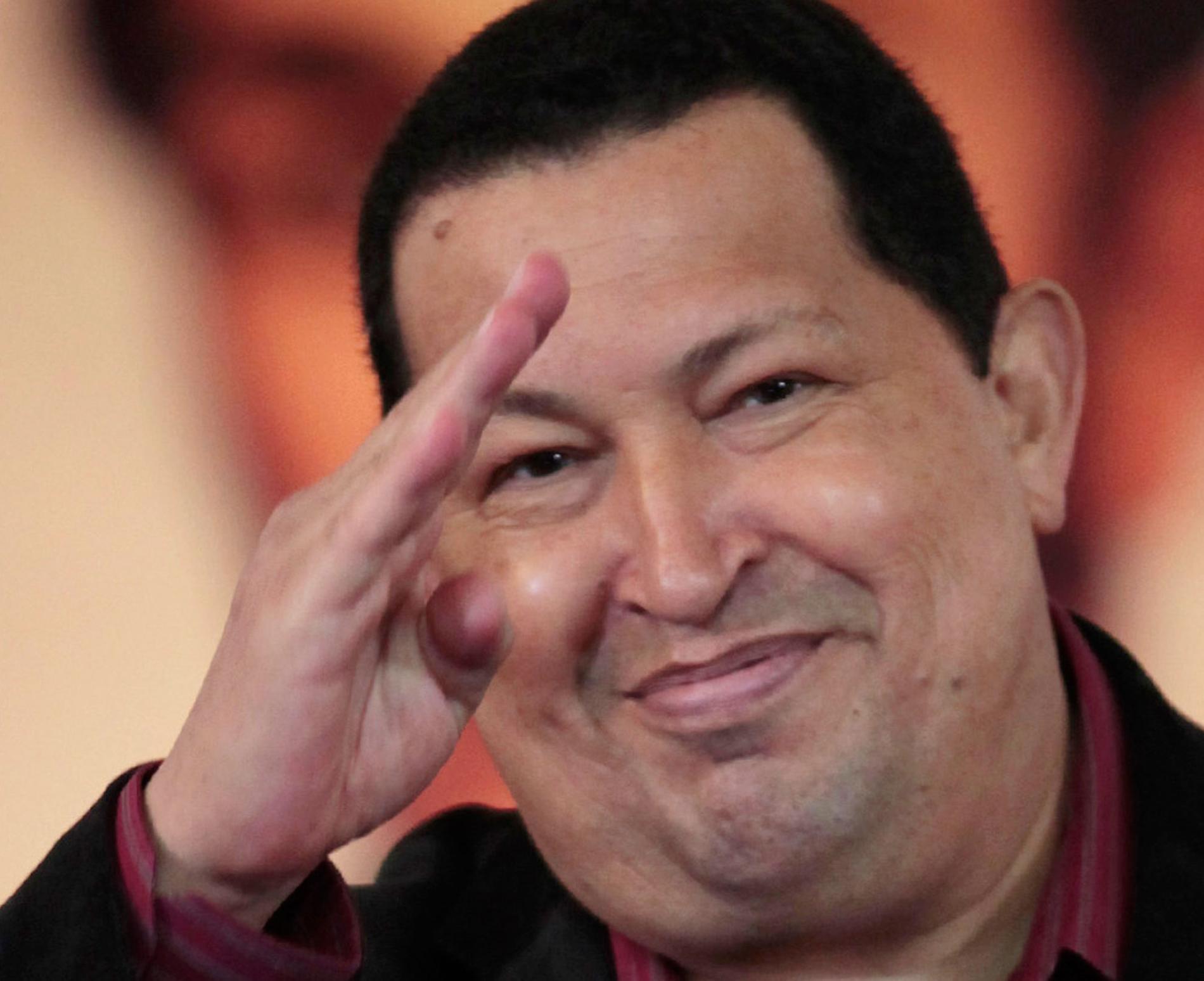 Venezuelas president Hugo Chavez.
