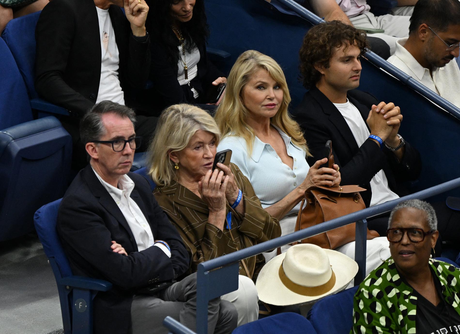 Christie Brinkley på tennis 2023.