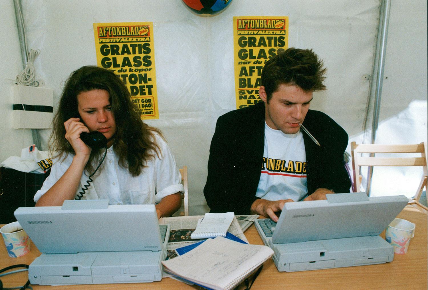 Jan Helin och Maria Trägårdh, 1990-tal.