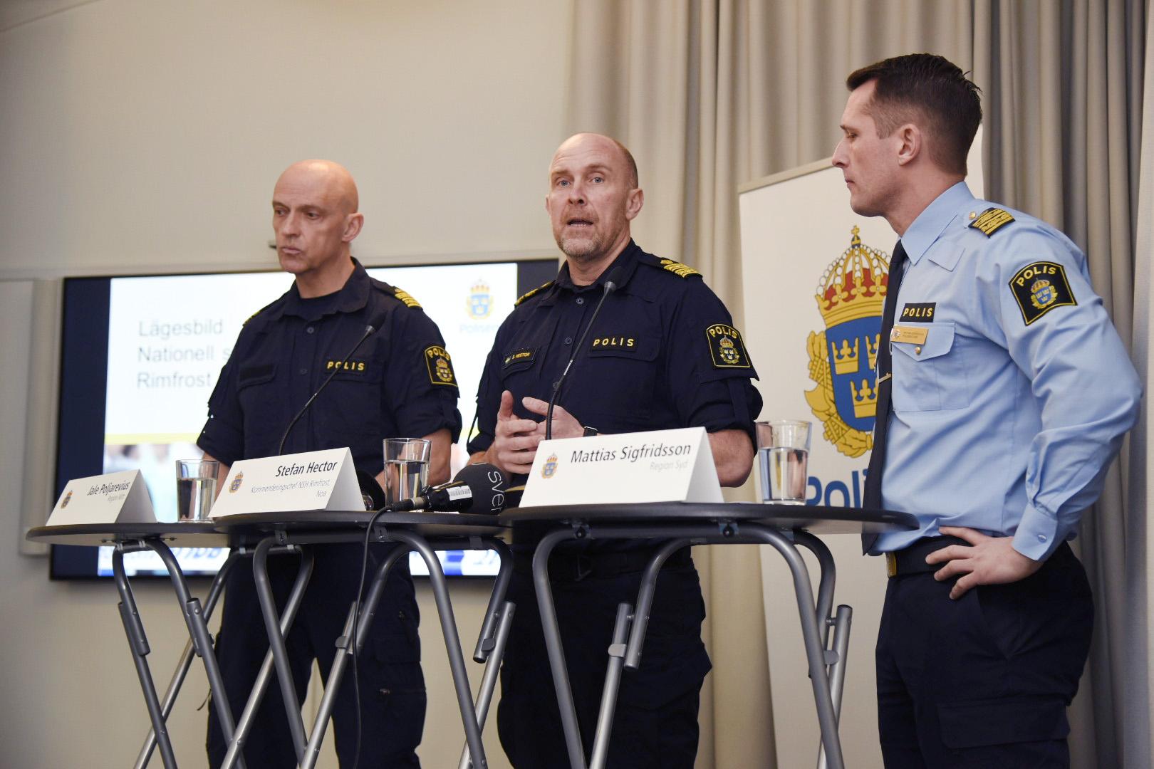 Jale Poljarevius, region Mitt, Stefan Hector, kommenderingschef för Rimfrost och Mattias Sigfridsson, region Syd.