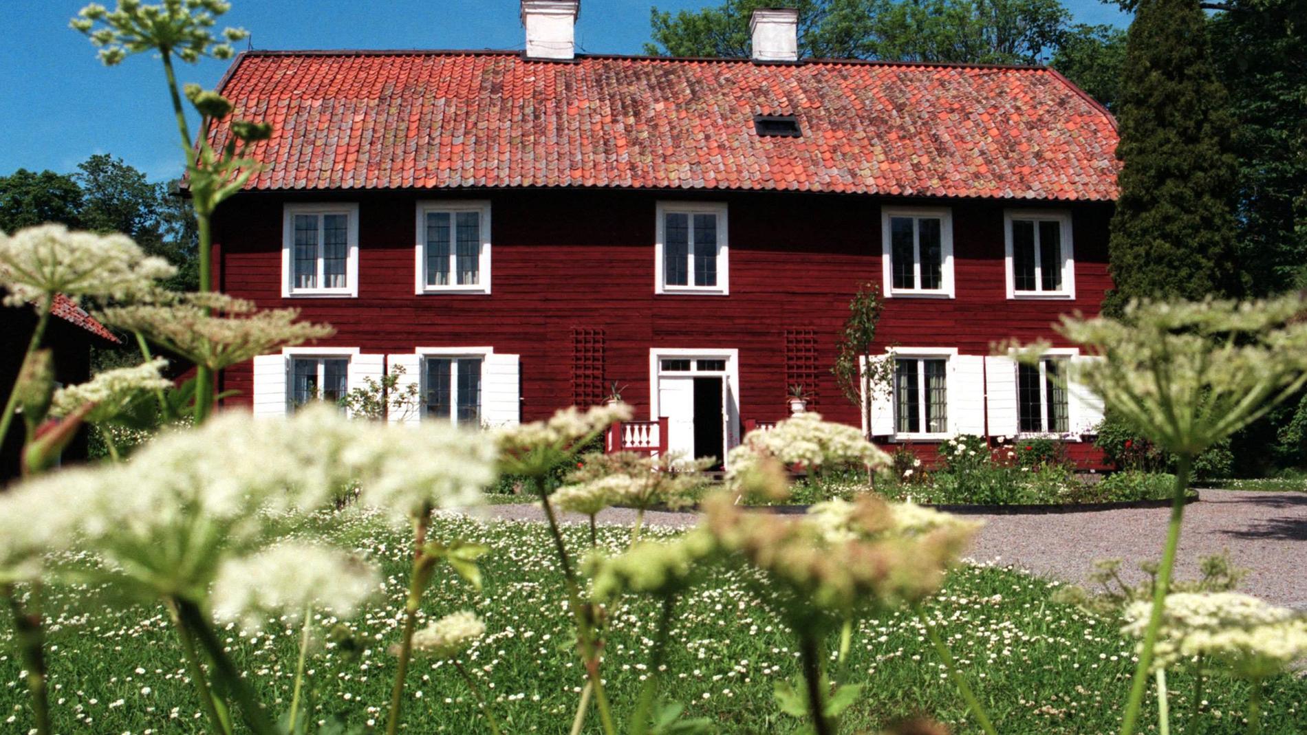 Carl von Linnés bostad Hammarby nära byn Danmark i Uppsala.