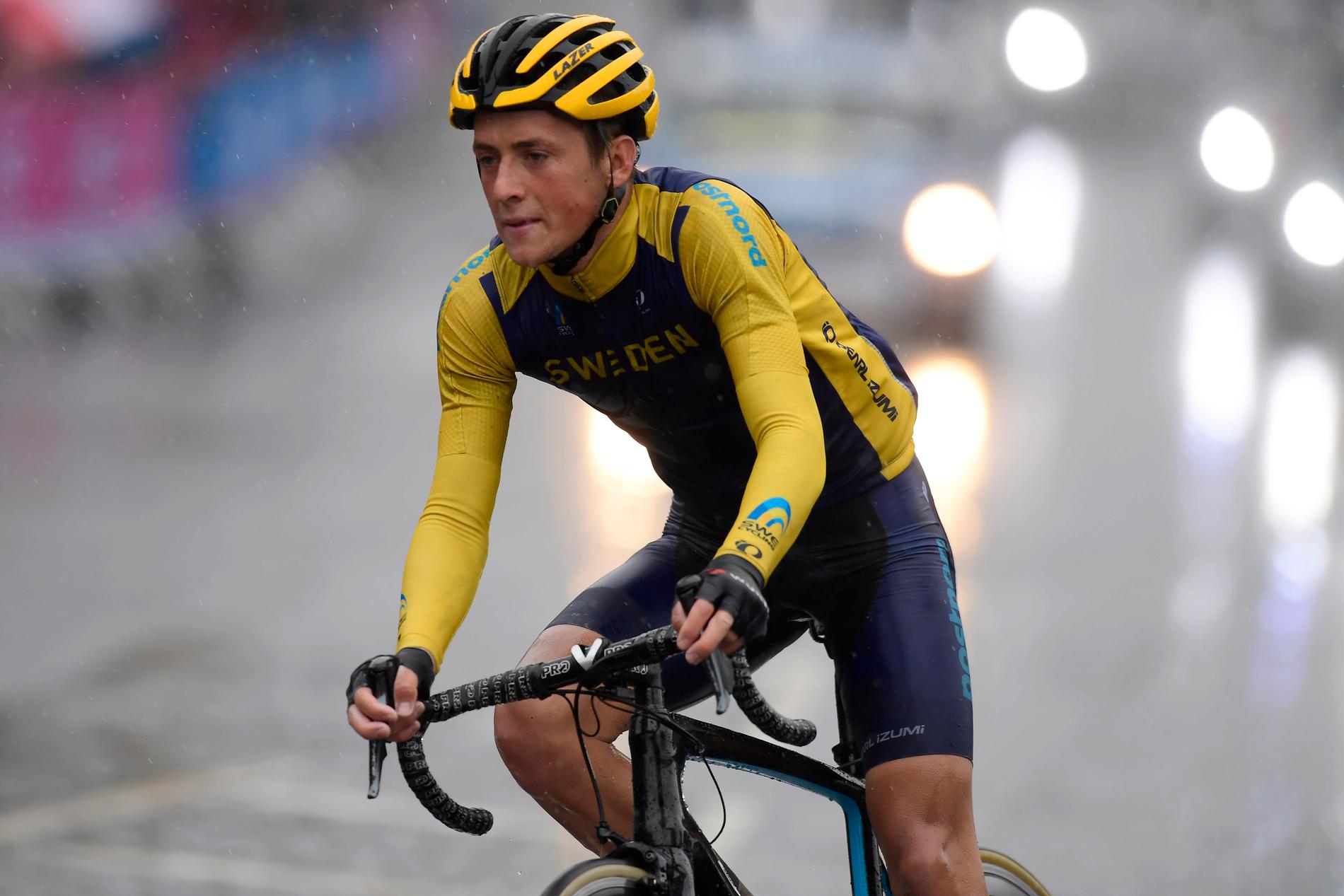 Cyklisten Lucas Eriksson fick hjärtmuskelinflammation i samband med ett lopp