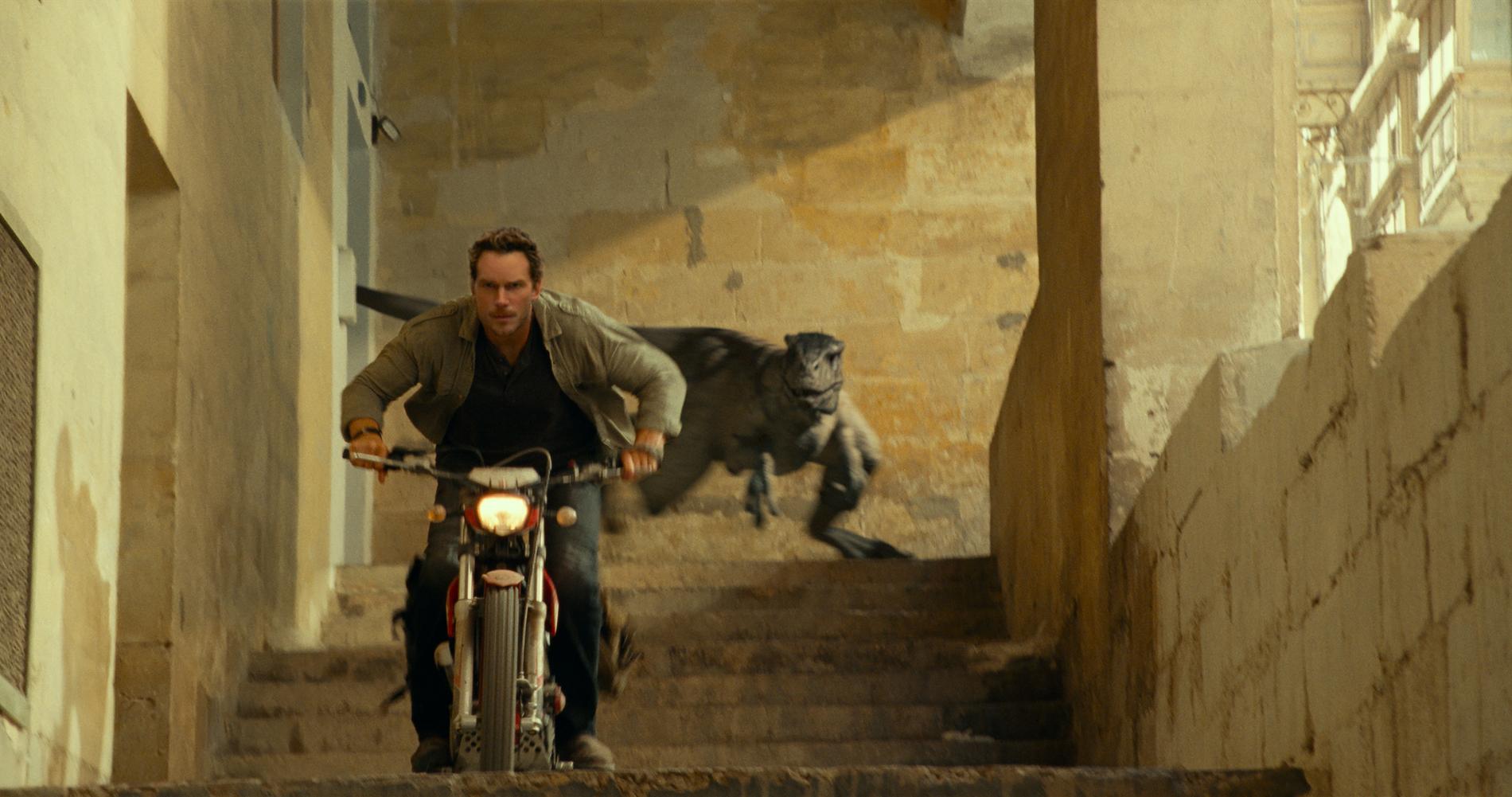Den senaste "Jurassic world"-filmen "Dominion", med Chris Pratt i en av rollerna, kom 2022. Pressbild.