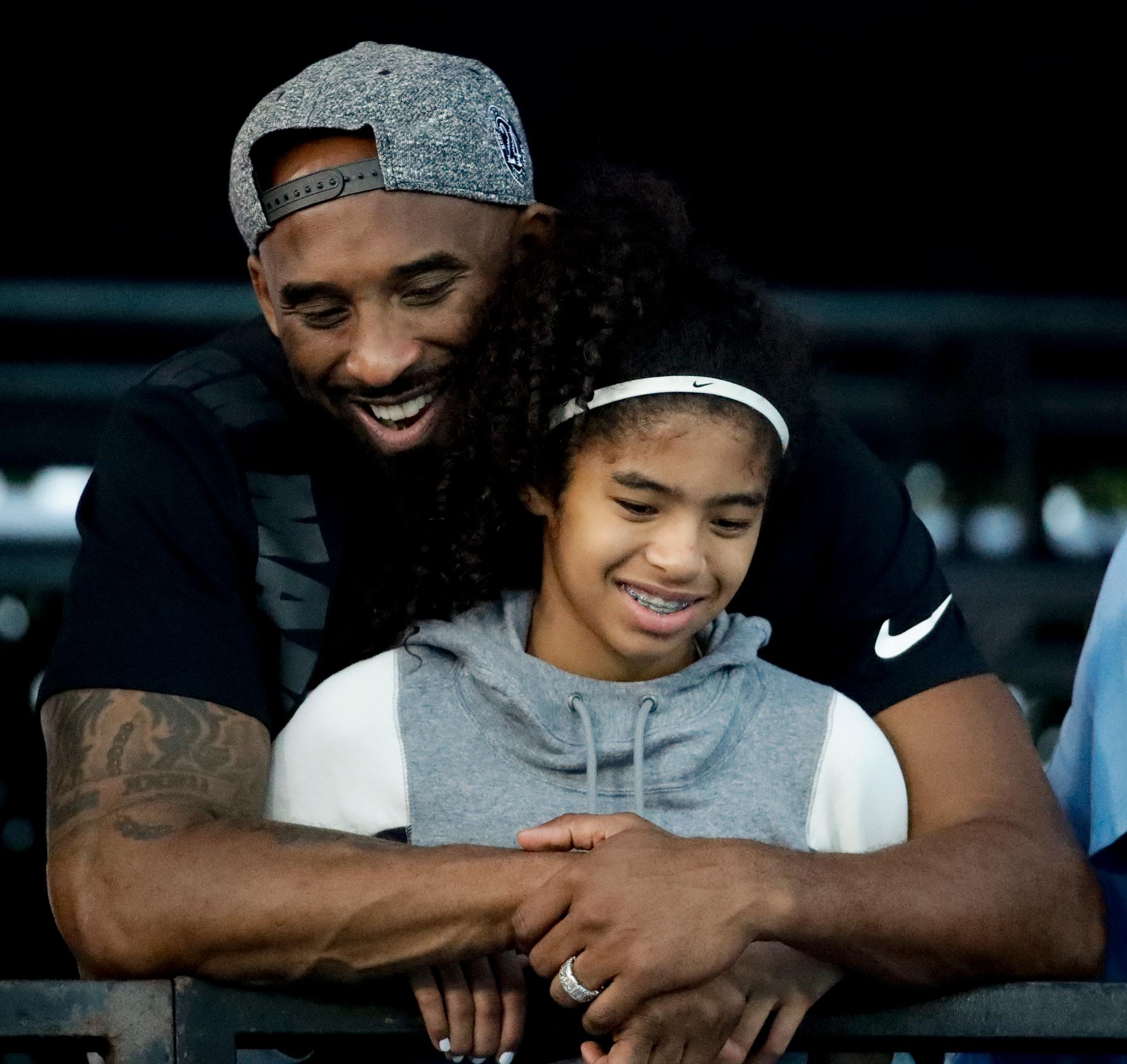 Kobe Bryant och dottern Gianna, 13.
