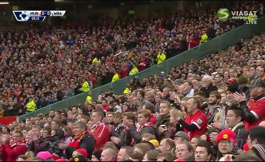 Old Trafford gav Ferdinand en stående ovation i Manchester Uniteds match mot West Bromwich.