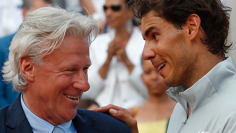Björn Borg och Rafael Nadal 2014.