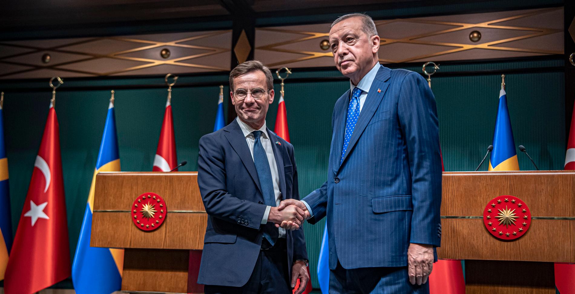 Ulf Kristersson och Erdogan.