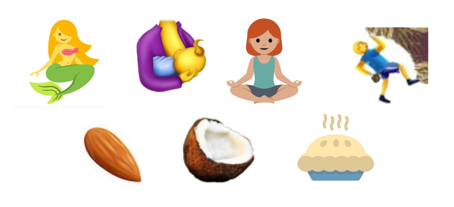 Förslag till nya emojis som skickats in till Unicode.