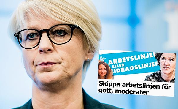 Elisabeth Svantesson: ”Vi kommer att fortsätta att vara de främsta förkämparna för arbetslinjen i svensk politik.”