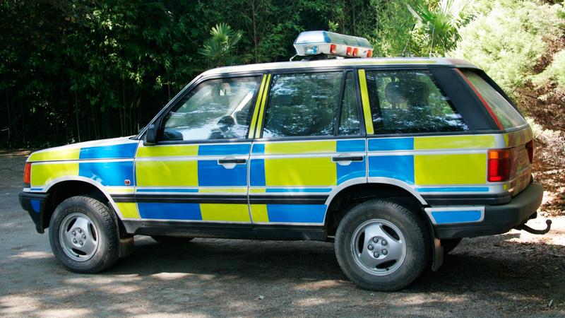 För polisen är framkomlighet a och o, Range Rover är därför en passande bil. Foto: Johannes Collin
