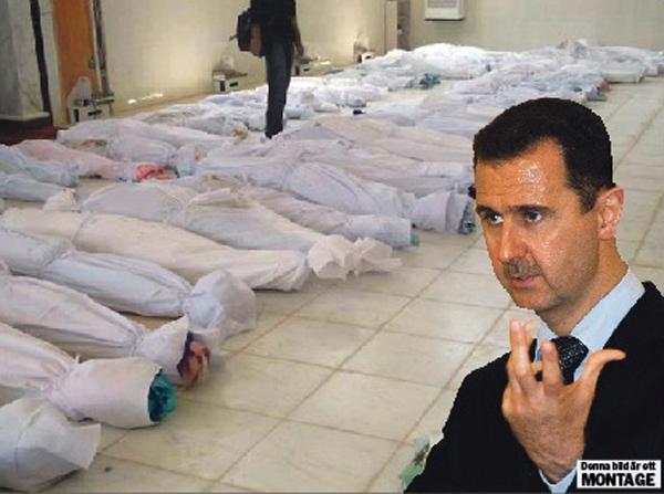 Inbördeskriget är nära I dag har det syriska upproret pågått i 501 dagar och över 13 000 män, kvinnor och barn uppges ha dödats. Nu manar oppositionsgrupper till väpnad kamp mot Bashar al-Assads diktatur. OBS! Bilden är ett montage.