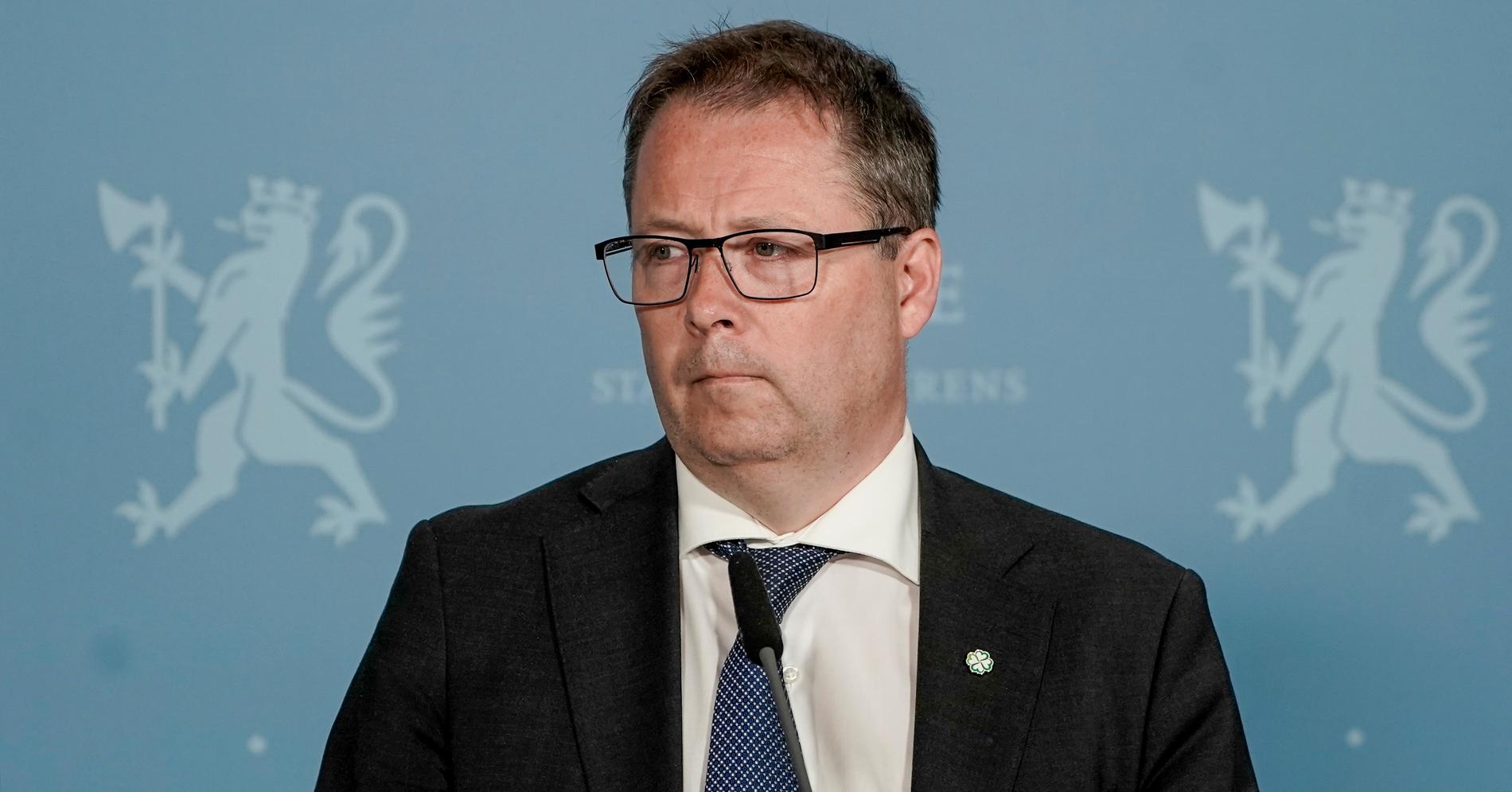 Norges  försvarsminister Bjørn Arild Gram.