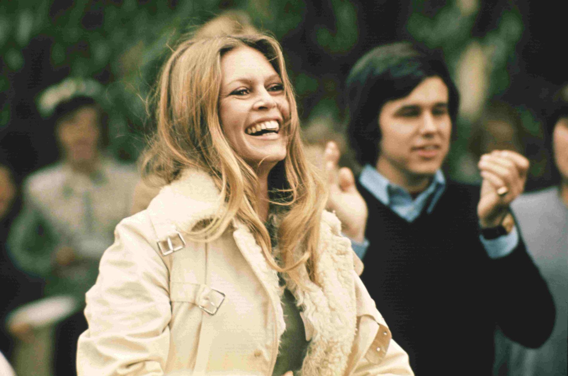 Brigitte Bardot och Laurent Vergez spelar in film i Sverige 1972.