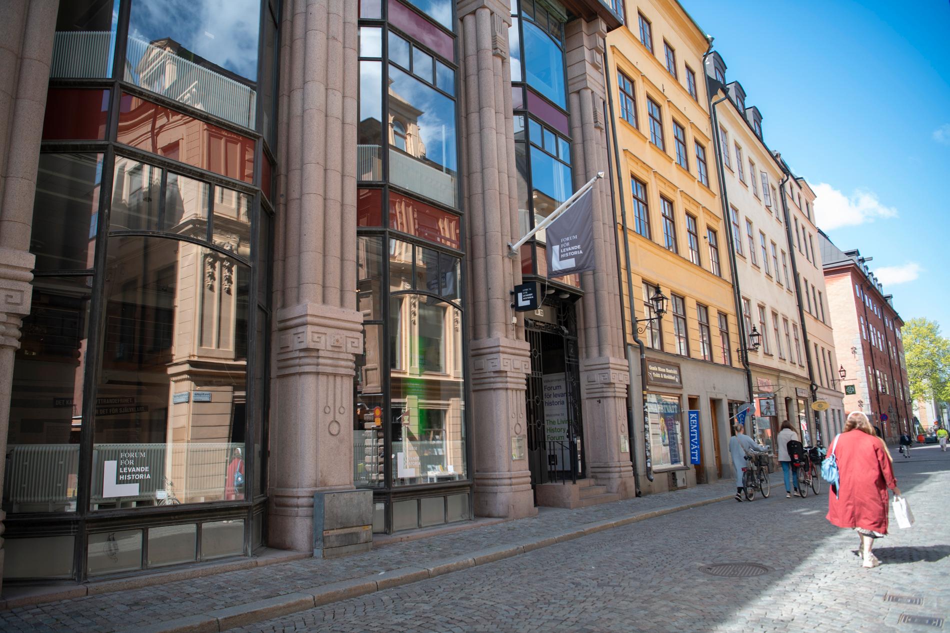 Forum för levande historia är en myndighet i Stockholm som bland annat informerar om förintelsen. Arkivbild.
