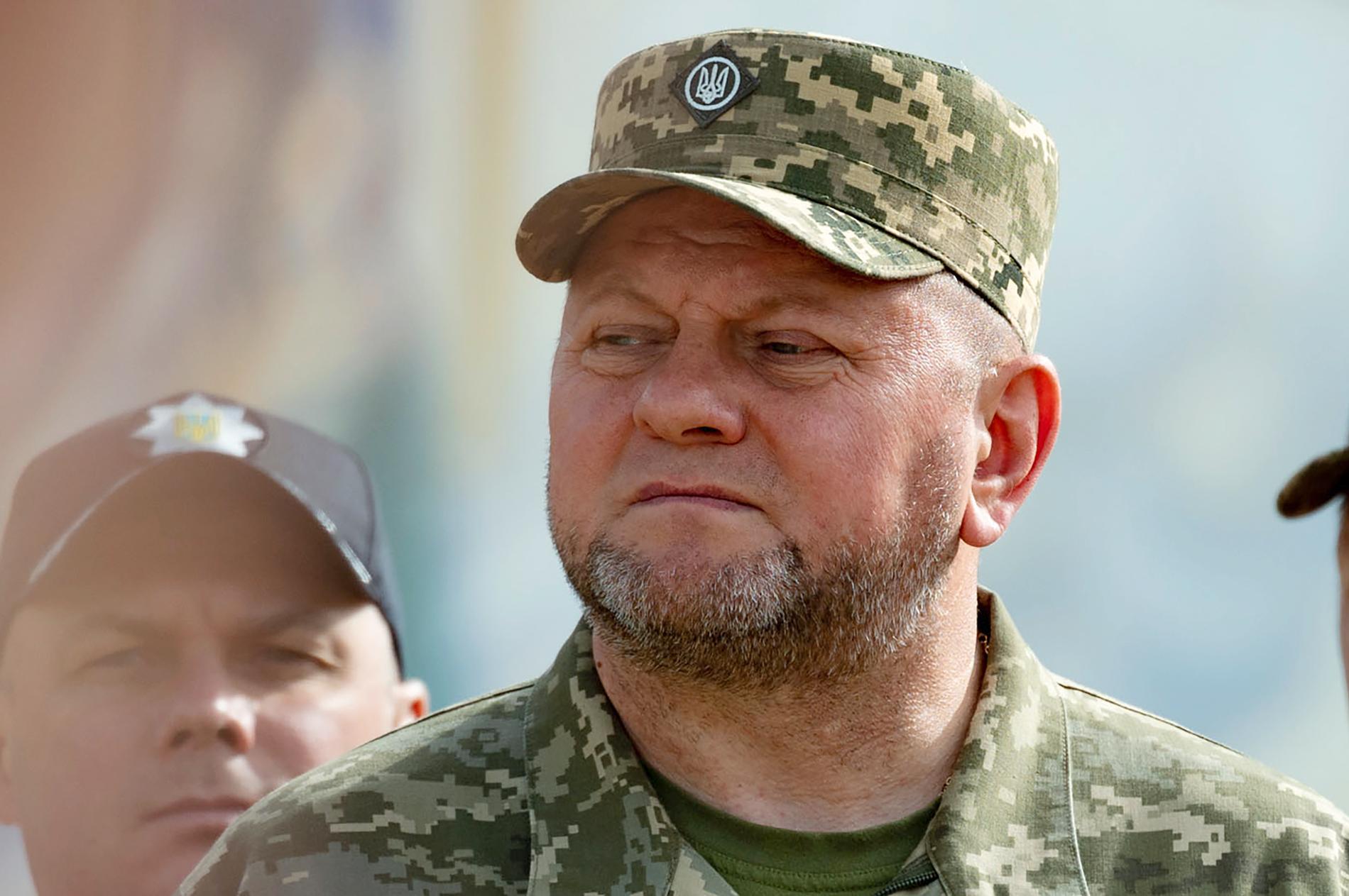 Ukrainas försvarschef Valerij Zaluzjnyj. Arkivbild.