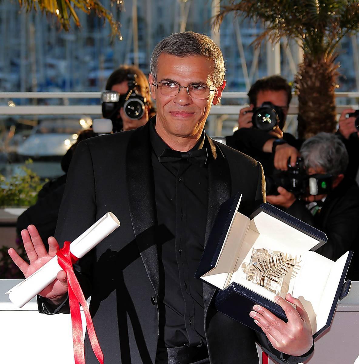 Regissören Abdellatif Kechiche. ”Blå är den varmaste färgen” vann guldpalmen i Cannes för bästa film.