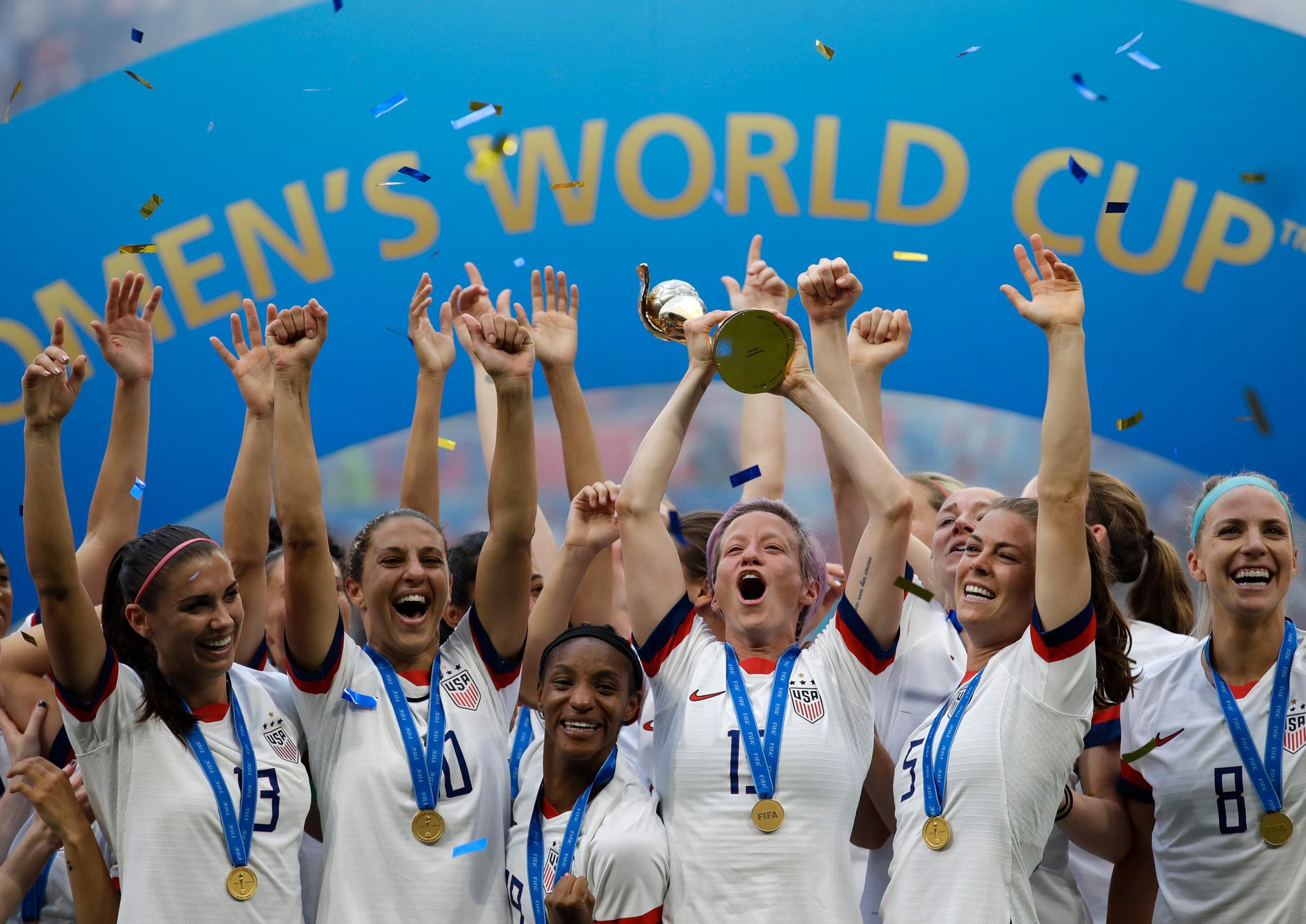 USA är regerande världsmästare i fotboll. Nu höjs prispengarna för dam-VM rejält. Arkivbild.