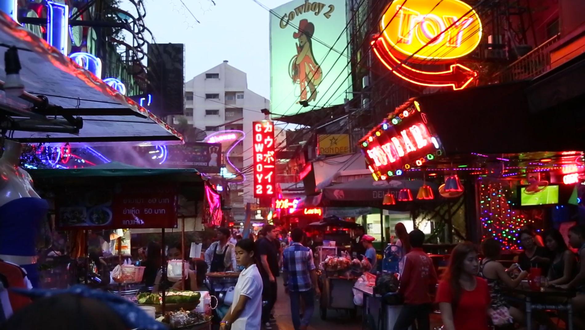 Bilder från Bangkoks redlight-district.