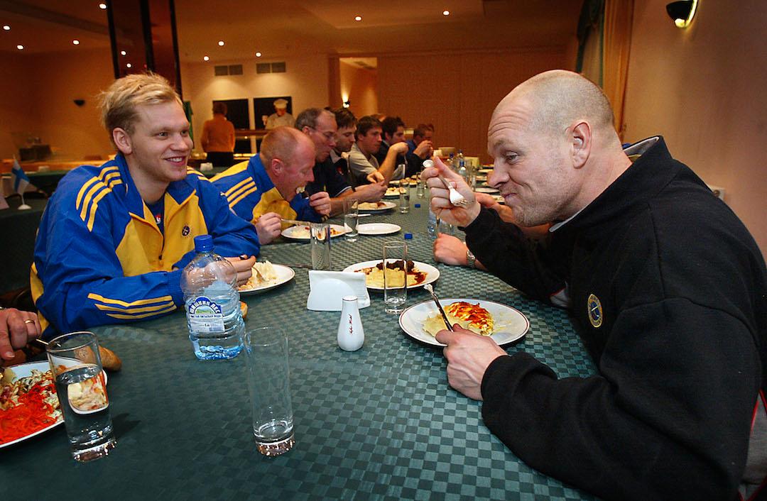 Fosshaug och Johan Esplund under VM 2005.