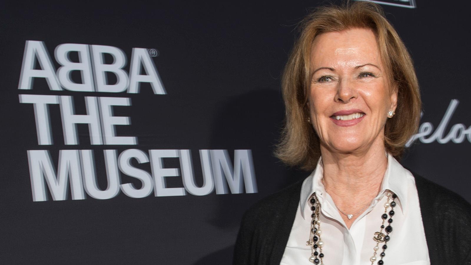 Anni-Frid Lyngstad vid invigningen av ABBA-museet 2013.