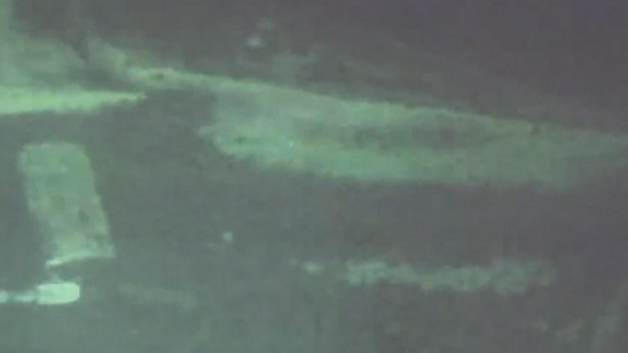 Undervattensbilder efter att ubåten KRI Nanggala-402 hittades på botten. 