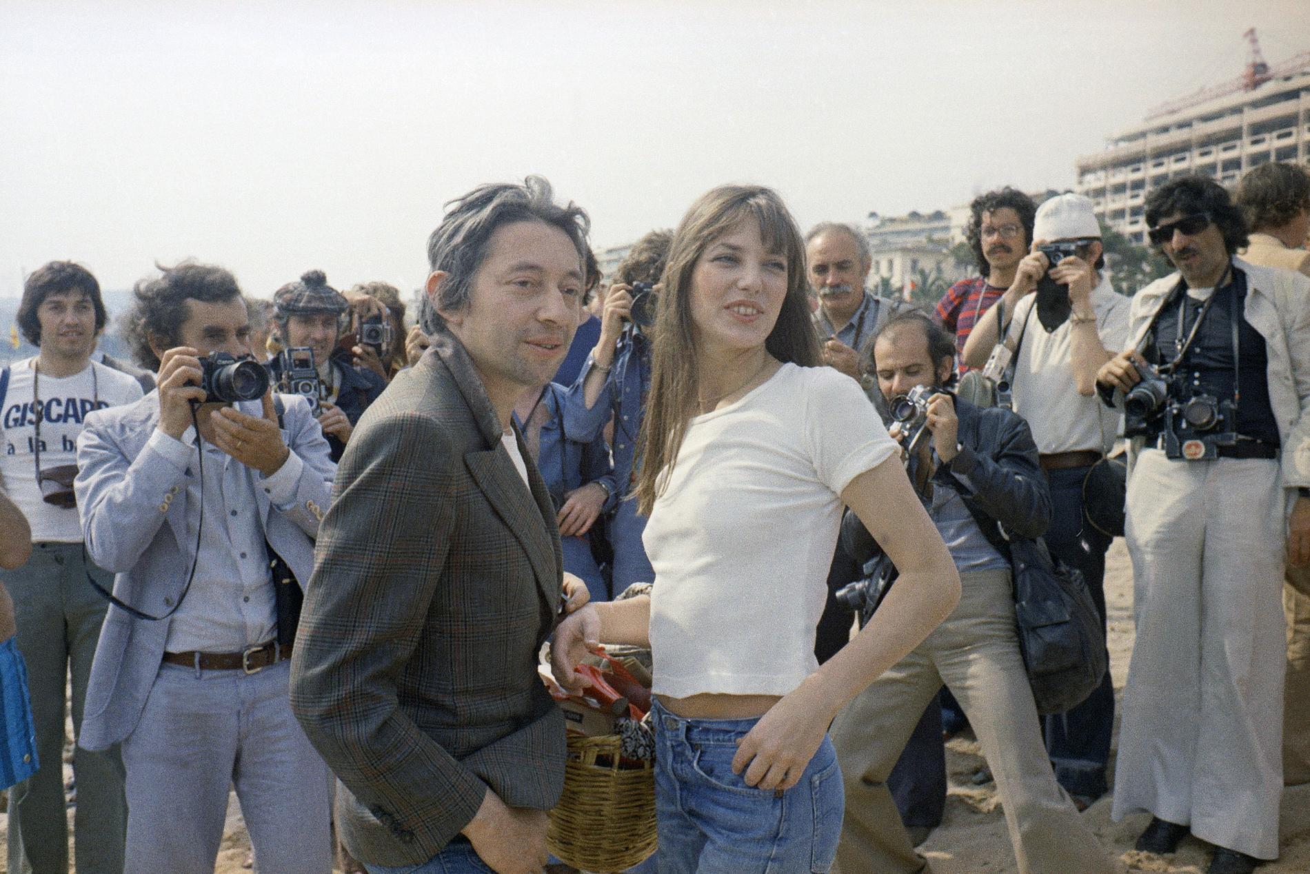 Serge Gainsbourg och Jane Birkin 1974. 