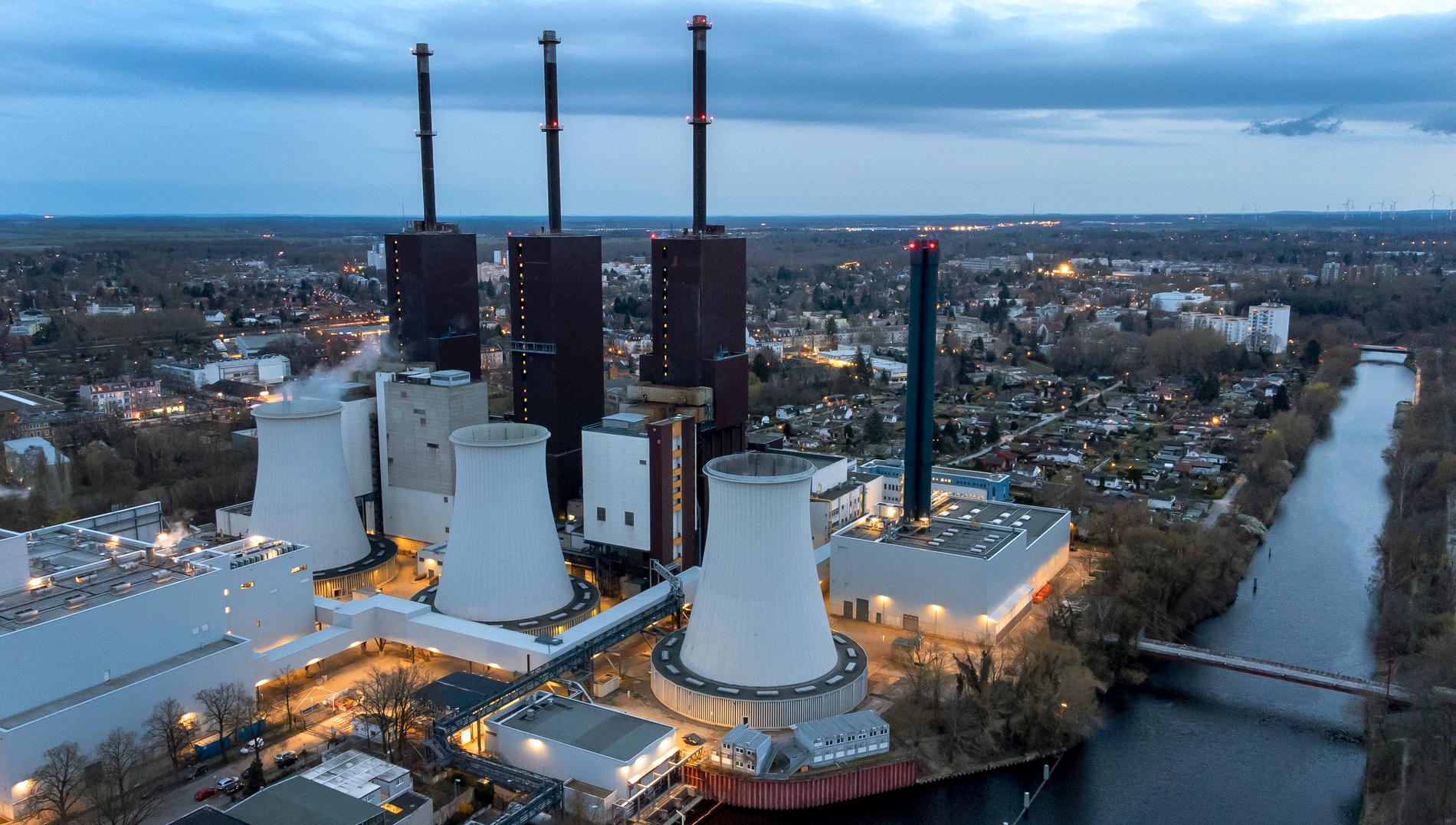 Kraftverket Lichterfelde i Berlin drivs av gas.
