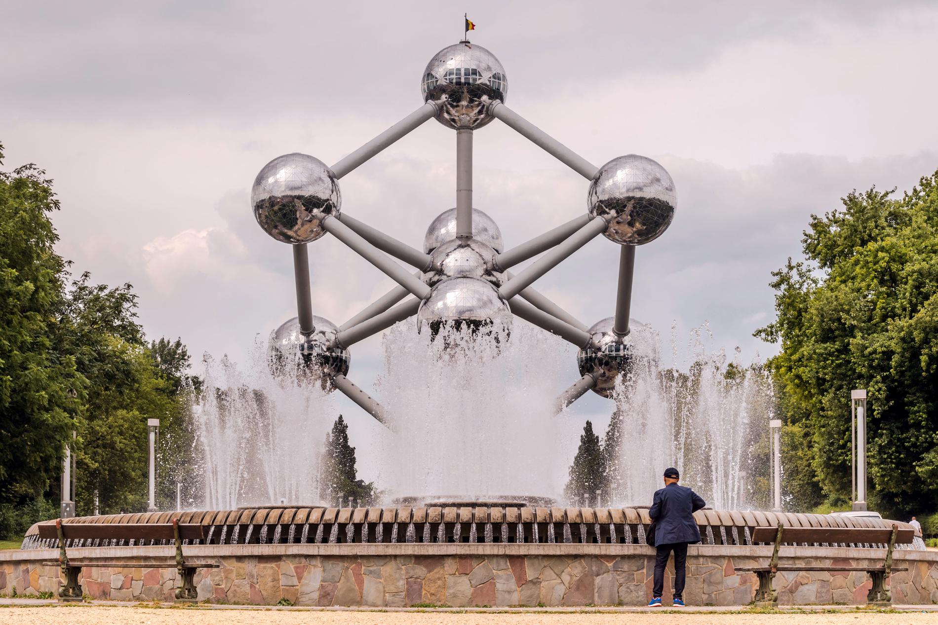 Bryssel – med Atomium som känt landmärke – har varit för långsamt när det gäller att bygga ut bredband. Arkivbild.