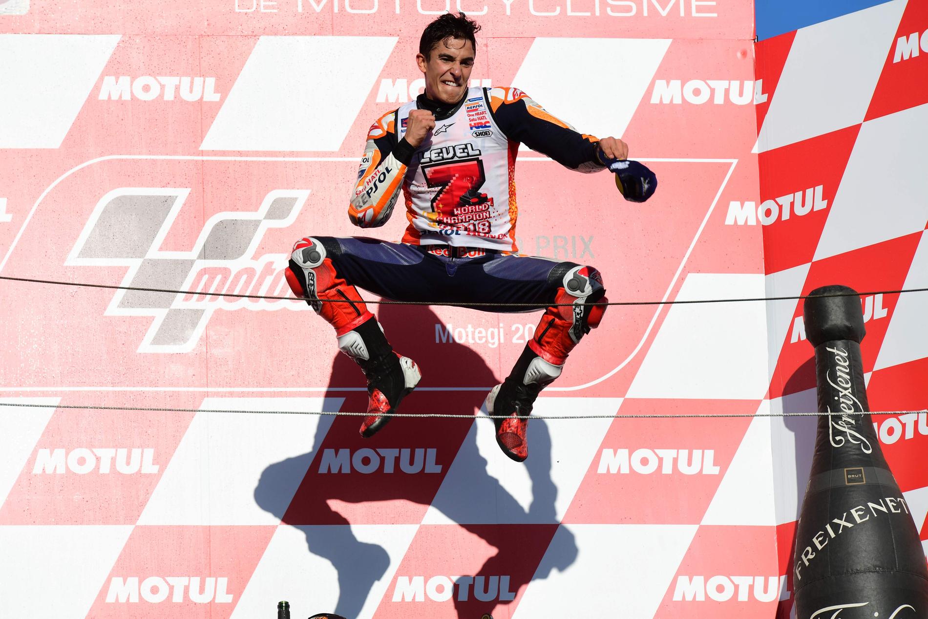 Marc Marquez världsmästare i motoGP för femte gången