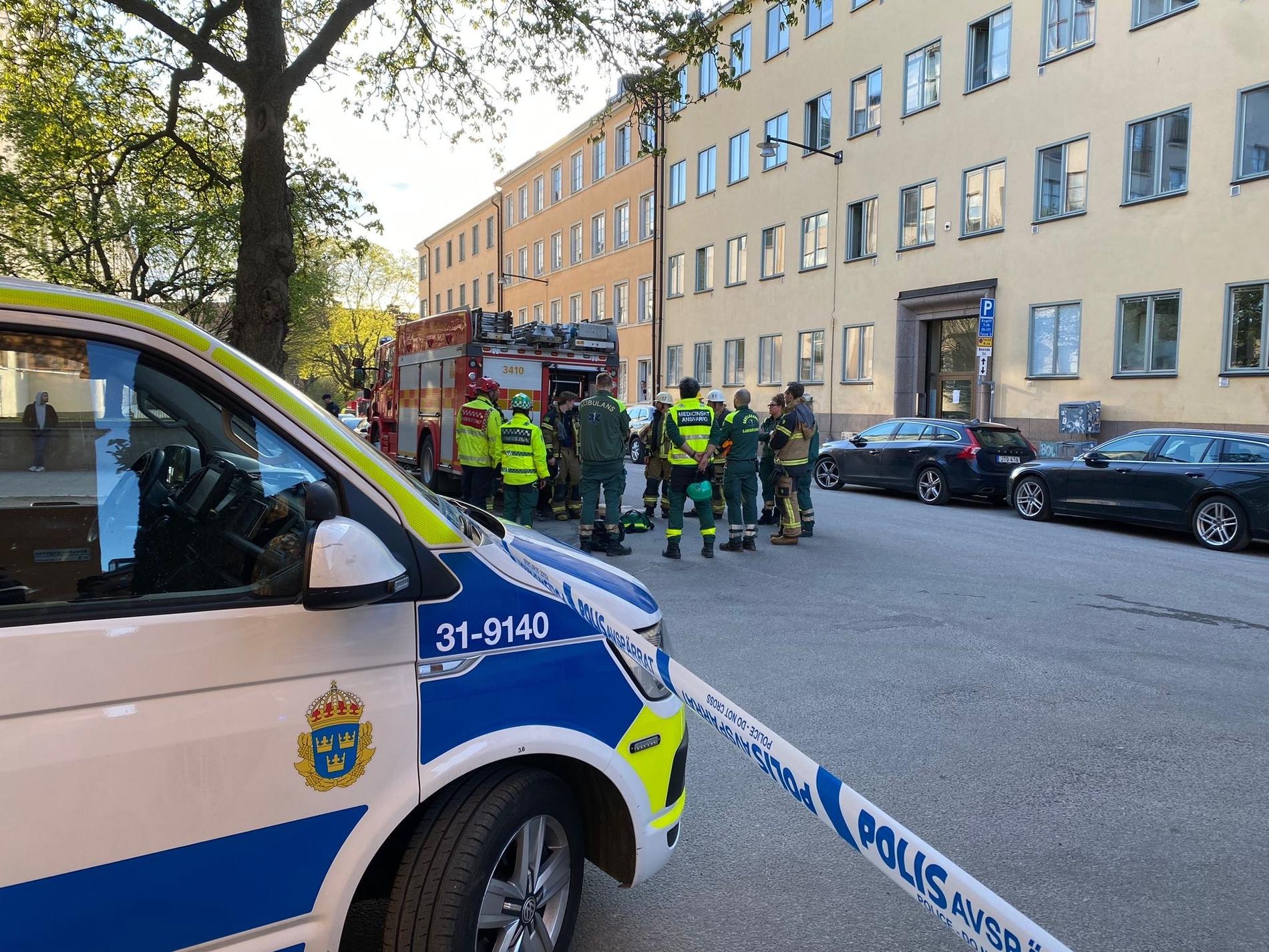Man skjuten på Söder i Stockholm